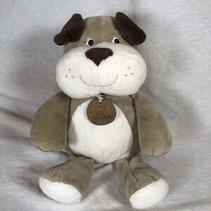 Carters My 1st Puppy Dog Plush Brown White Soft Stuffed Animal 9" Baby Toy RARE